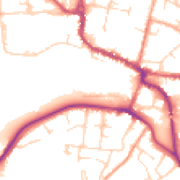 Daytime road noise heatmap for SG12 9HT