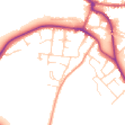 Daytime road noise heatmap for SG12 9PG