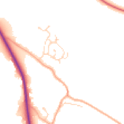 Daytime road noise heatmap for SG12 9TL