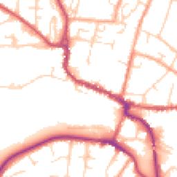 Daytime road noise heatmap for SG12 9XL