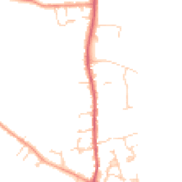 Daytime road noise heatmap for SG16 6AB