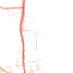 Daytime road noise heatmap for SG16 6AW