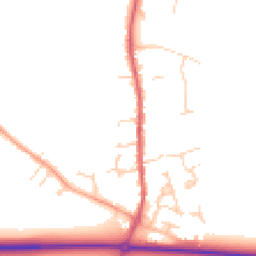 Daytime road noise heatmap for SG16 6AZ