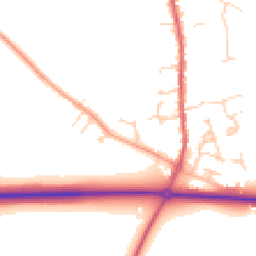 Daytime road noise heatmap for SG16 6BG