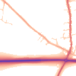 Daytime road noise heatmap for SG16 6BP