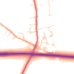 Daytime road noise heatmap for SG16 6BS