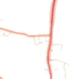 Daytime road noise heatmap for SG16 6BW