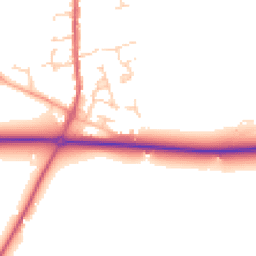 Daytime road noise heatmap for SG16 6DE