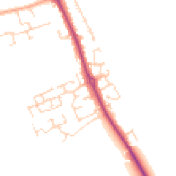Daytime road noise heatmap for SG16 6DT