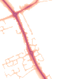 Daytime road noise heatmap for SG16 6HB