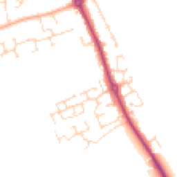 Daytime road noise heatmap for SG16 6NB