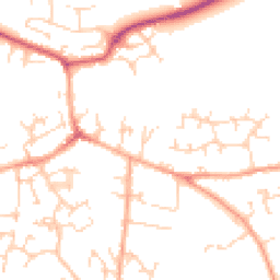 Daytime road noise heatmap for SG17 5AD