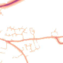 Daytime road noise heatmap for SG17 5AP