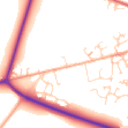 Daytime road noise heatmap for SG17 5BB