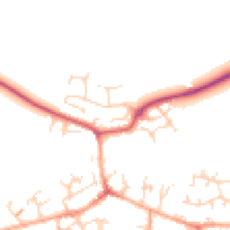 Daytime road noise heatmap for SG17 5DE