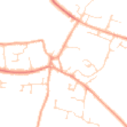Daytime road noise heatmap for SG17 5ES