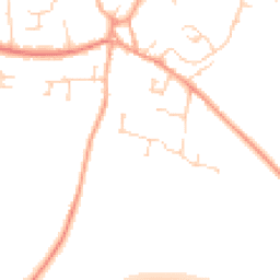 Daytime road noise heatmap for SG17 5QN
