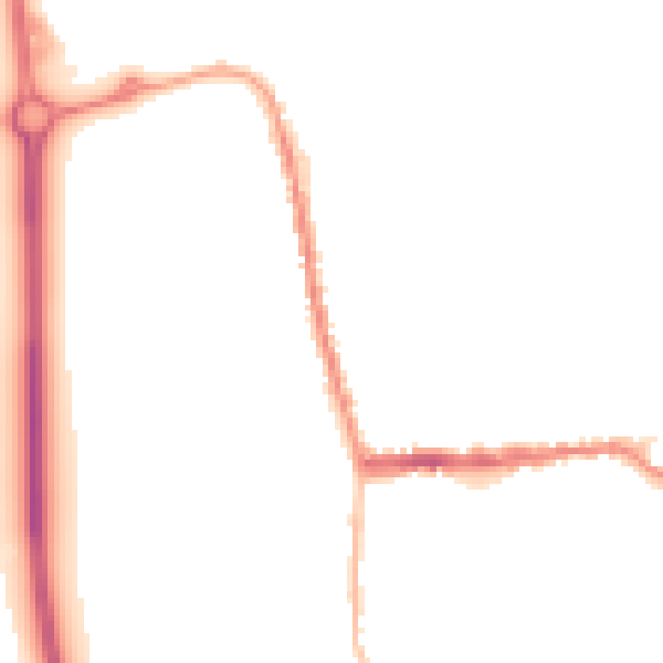 Night-time road noise heatmap for SG18 0AS