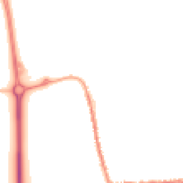 Night-time road noise heatmap for SG18 0BN
