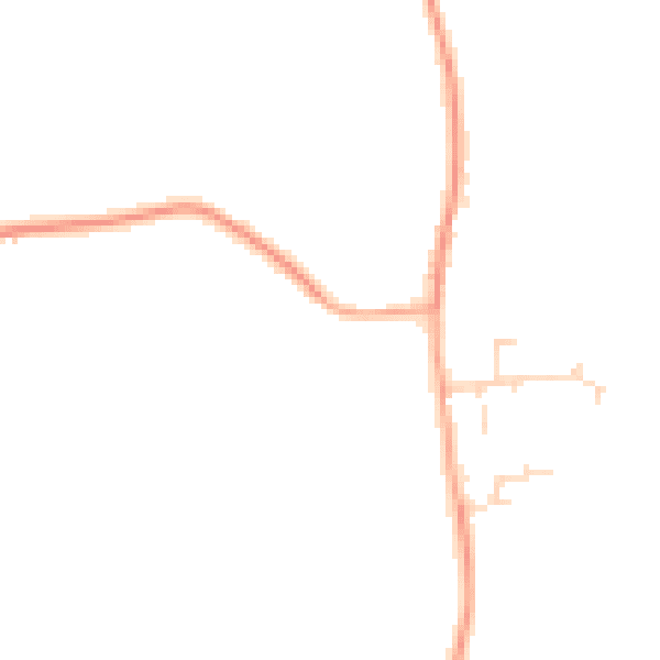Daytime road noise heatmap for SG18 9AH
