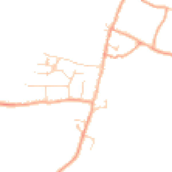 Daytime road noise heatmap for SG2 7JL