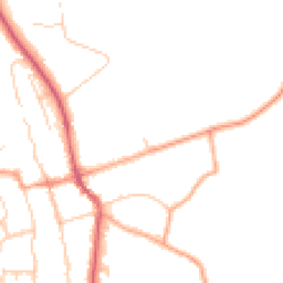 Daytime road noise heatmap for SG3 6AJ