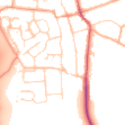 Daytime road noise heatmap for SG3 6BJ