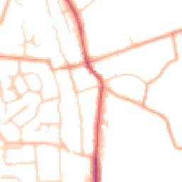 Daytime road noise heatmap for SG3 6DA