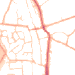 Daytime road noise heatmap for SG3 6DB
