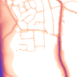Daytime road noise heatmap for SG3 6DS