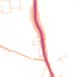 Daytime road noise heatmap for SG3 6FE