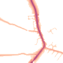 Daytime road noise heatmap for SG3 6JL