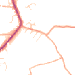 Daytime road noise heatmap for SG3 6LZ
