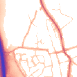 Daytime road noise heatmap for SG3 6PG