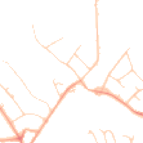 Daytime road noise heatmap for SG4 0AG