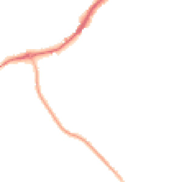 Night-time road noise heatmap for SG4 0LF