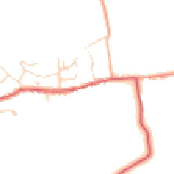 Daytime road noise heatmap for SG4 8RA