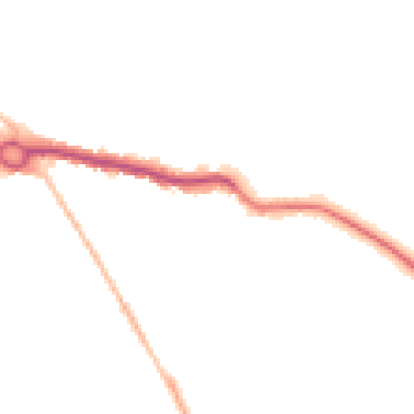 Night-time road noise heatmap for SG4 9EJ