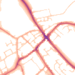 Daytime road noise heatmap for SG7 5AG