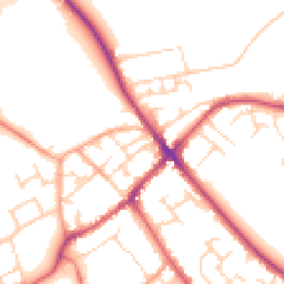 Daytime road noise heatmap for SG7 5AH
