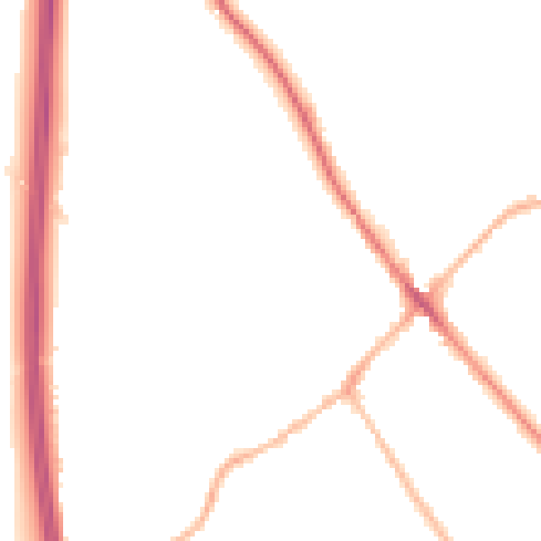 Night-time road noise heatmap for SG7 5AL