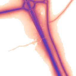 Daytime road noise heatmap for SG7 5BF