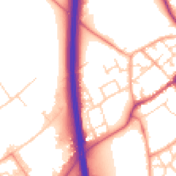 Daytime road noise heatmap for SG7 5BG