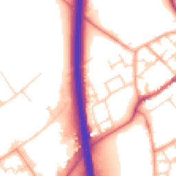 Daytime road noise heatmap for SG7 5BN