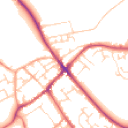 Daytime road noise heatmap for SG7 5BS