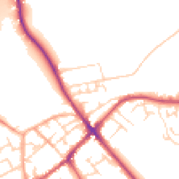 Daytime road noise heatmap for SG7 5DG