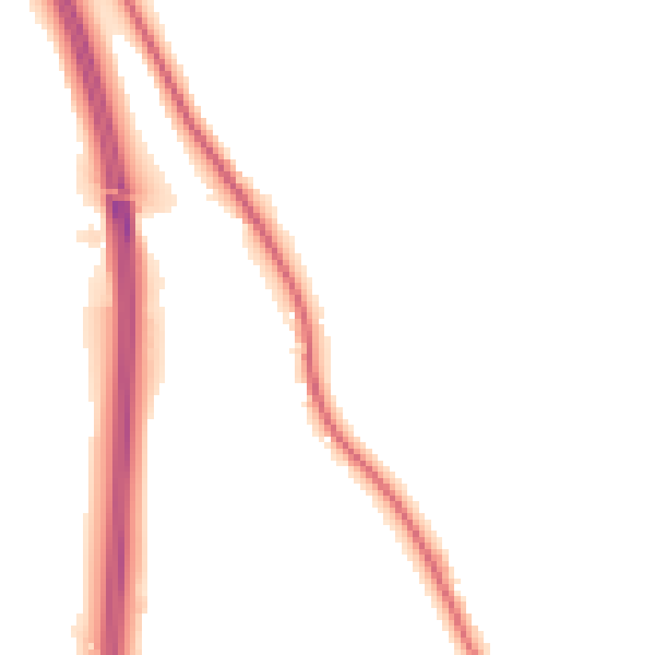 Night-time road noise heatmap for SG7 5DN