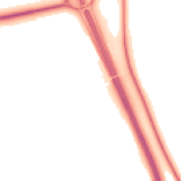 Night-time road noise heatmap for SG7 5ER