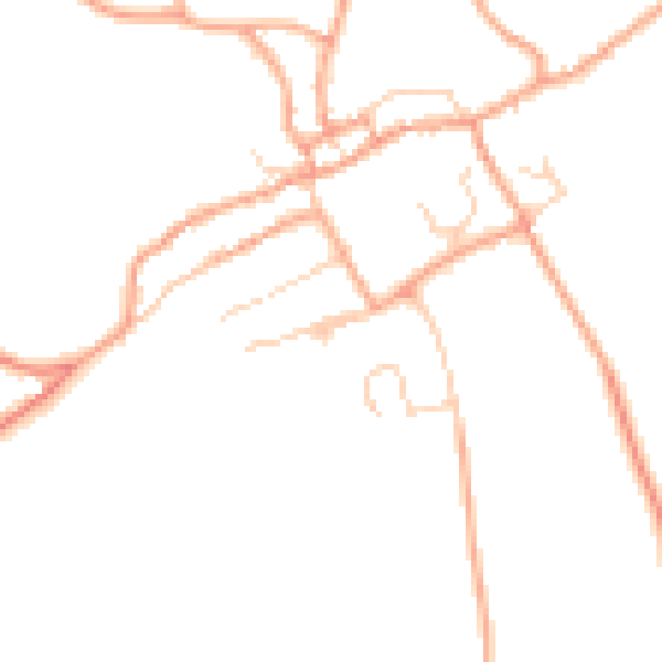 Daytime road noise heatmap for SG7 5FF