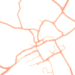 Daytime road noise heatmap for SG7 5LY